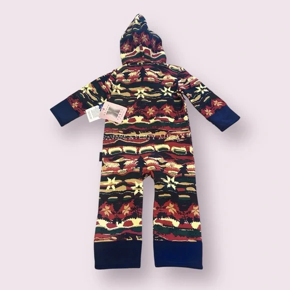 NWT Baby Savage X Fenty By Rihanna Hooded Zip Up One Piece Cabin Cutie Print - Picture 9 of 10